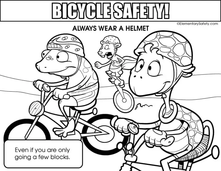Always Wear Helmet Bicycle Safety