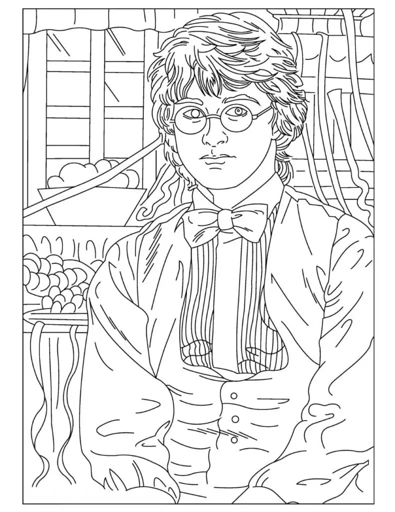 Amazing Harry Potter Coloring Page - Free Printable Coloring Pages for Kids