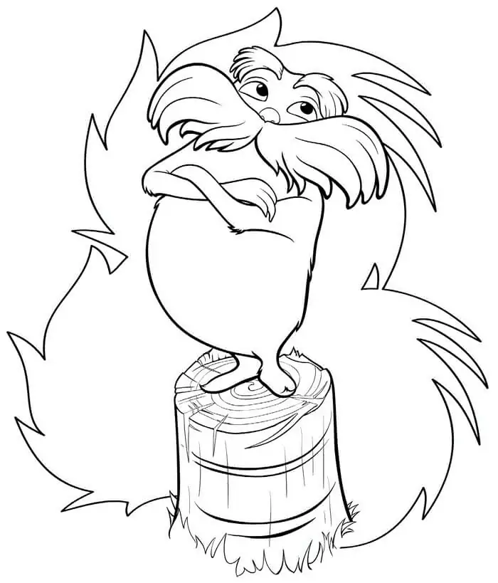 Ugly Lorax Coloring Page - Free Printable Coloring Pages for Kids