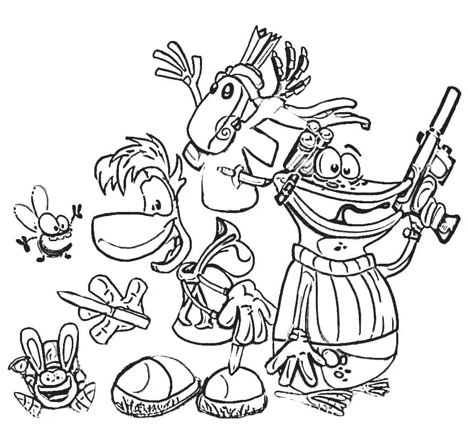 Rayman 7 Coloring Page - Free Printable Coloring Pages for Kids