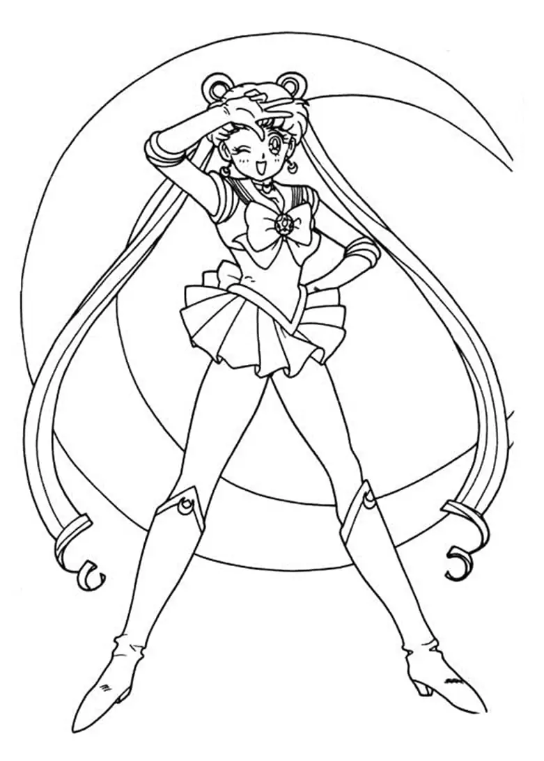 Pretty Sailor Neptune Coloring Page - Free Printable Coloring Pages for ...