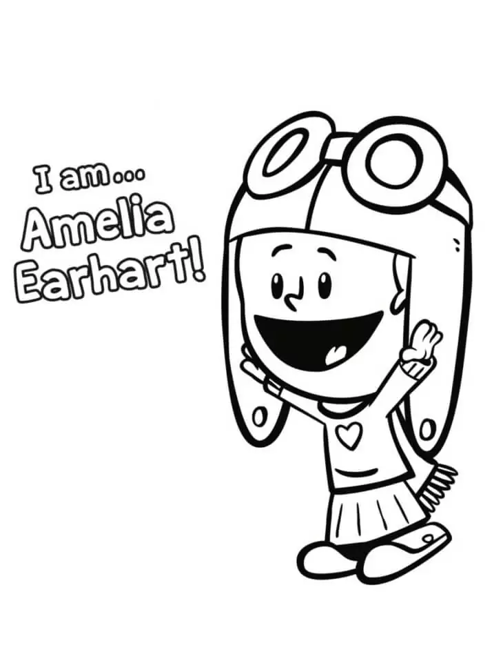 Amelia Earhart from Xavier Riddle