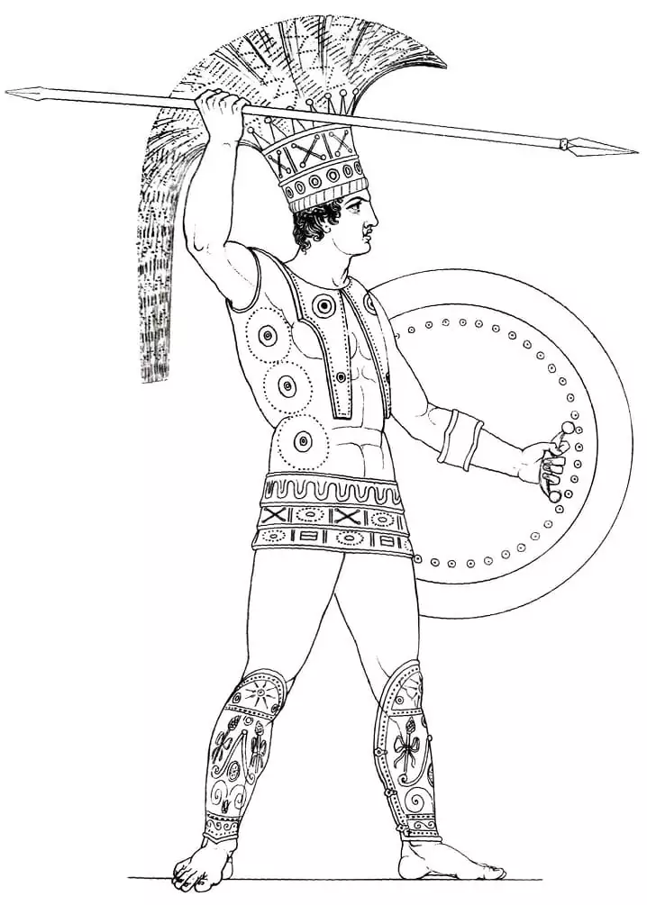 Antiker griechischer Krieger