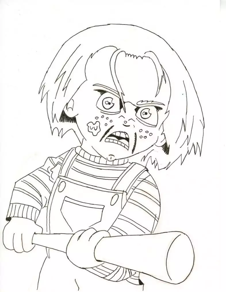 Chucky - Coloring Pages