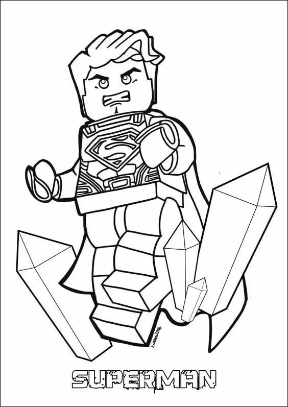 Angry Lego Superman