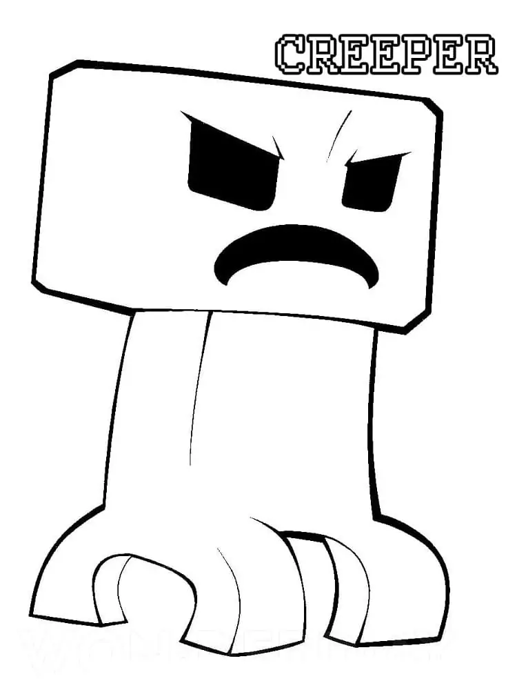 Angry Minecraft Creeper