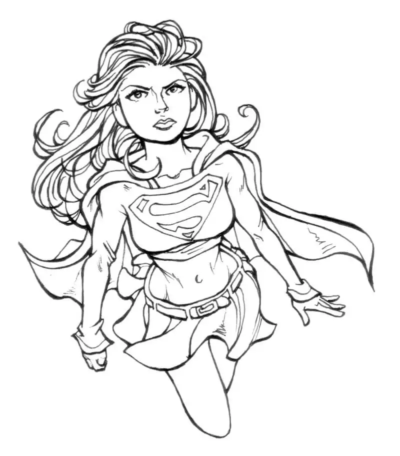 Wütendes Supergirl