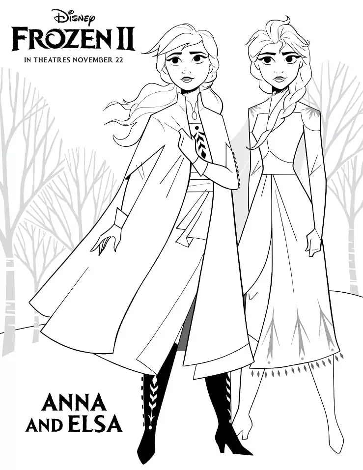 Anna and Elsa Frozen 2