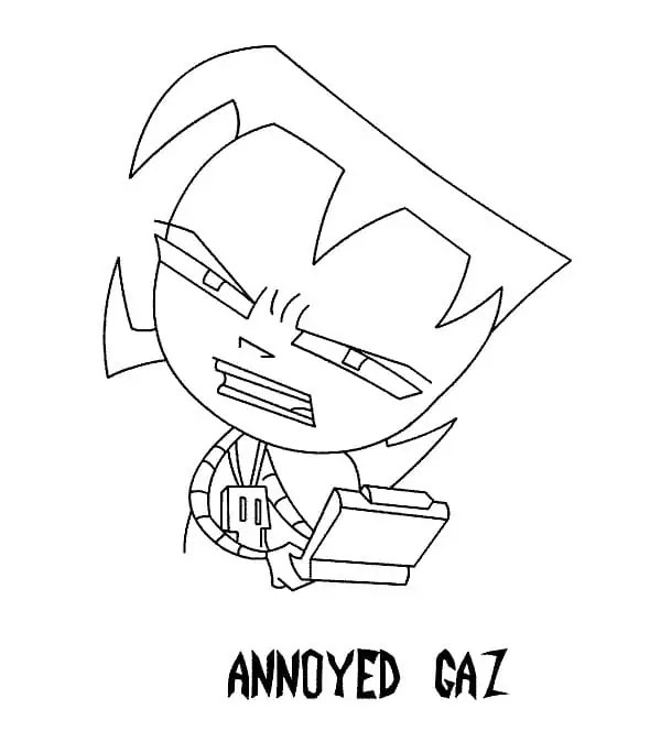Annoyed Gaz from Invader Zim