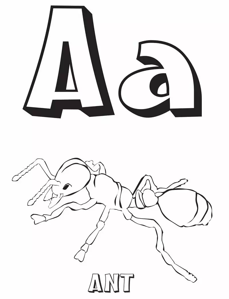Ameisenbuchstabe A 1