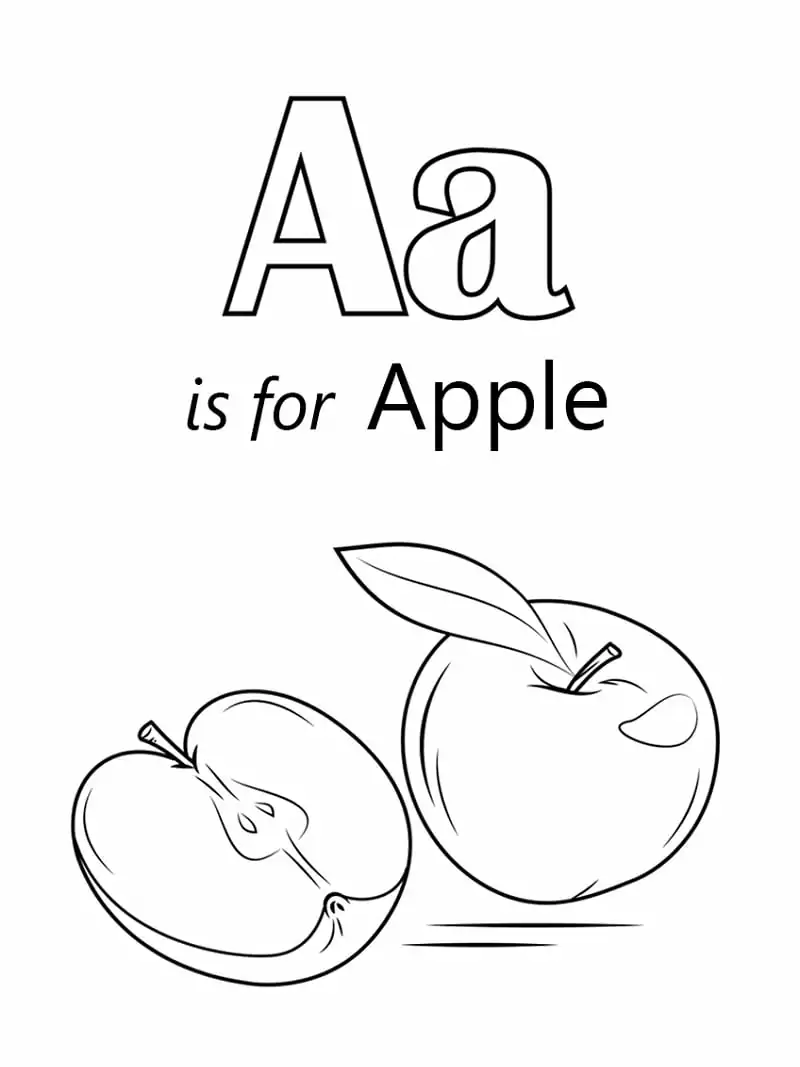 Apfel Buchstabe A