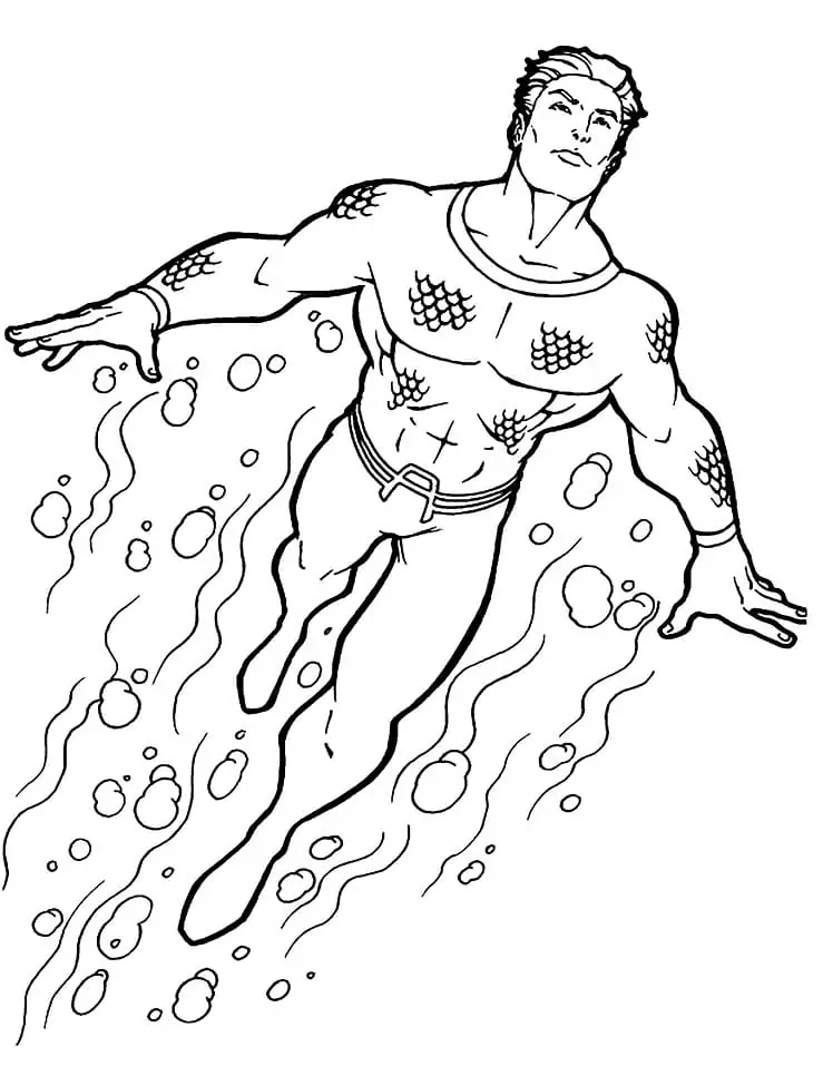 Aquaman Swimming