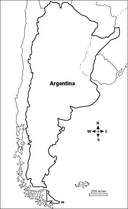 Argentinien Karte 1