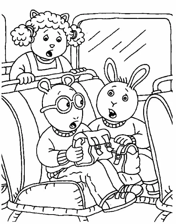 Arthur Read on Bus