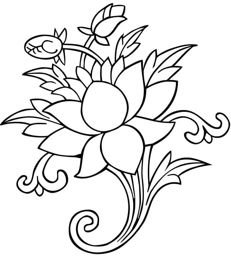 Ashtamangala Lotus