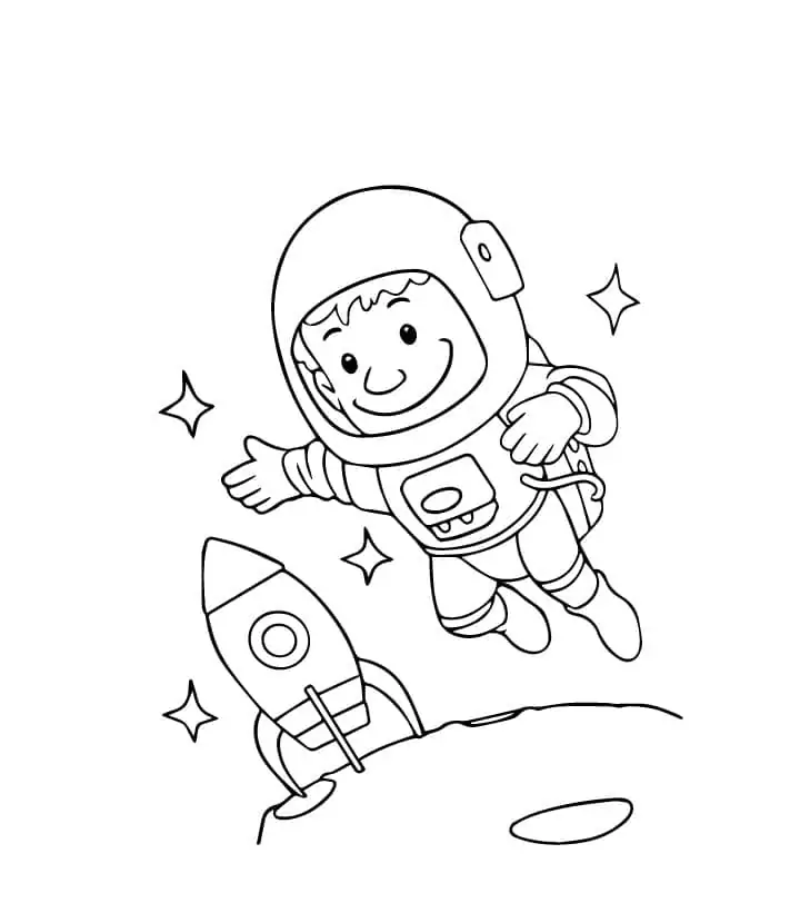 Astronaut and Spaceship