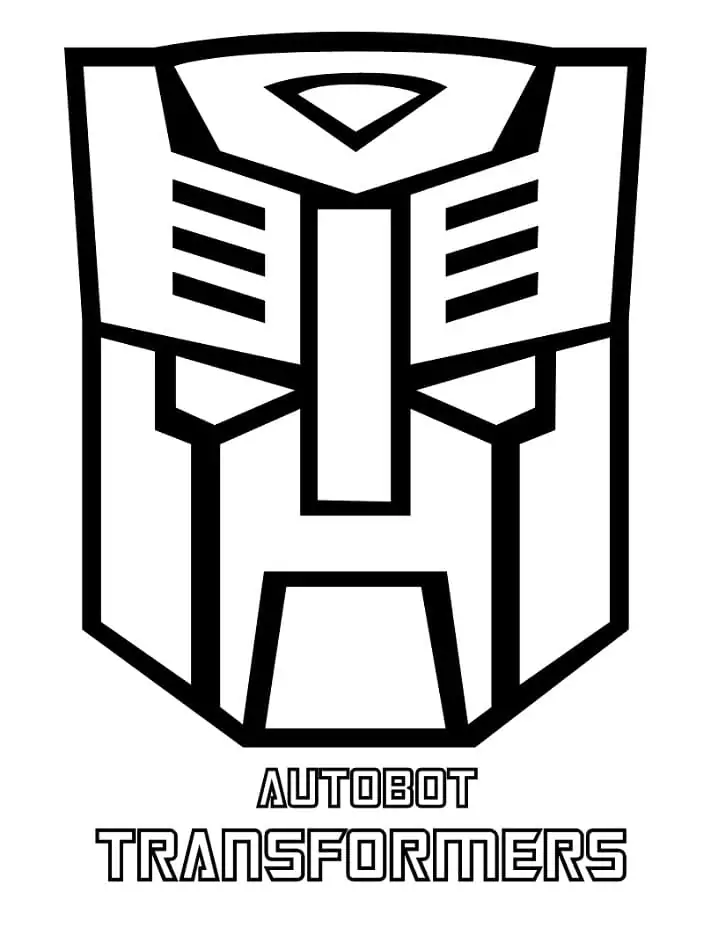 Autobot Logo coloring page