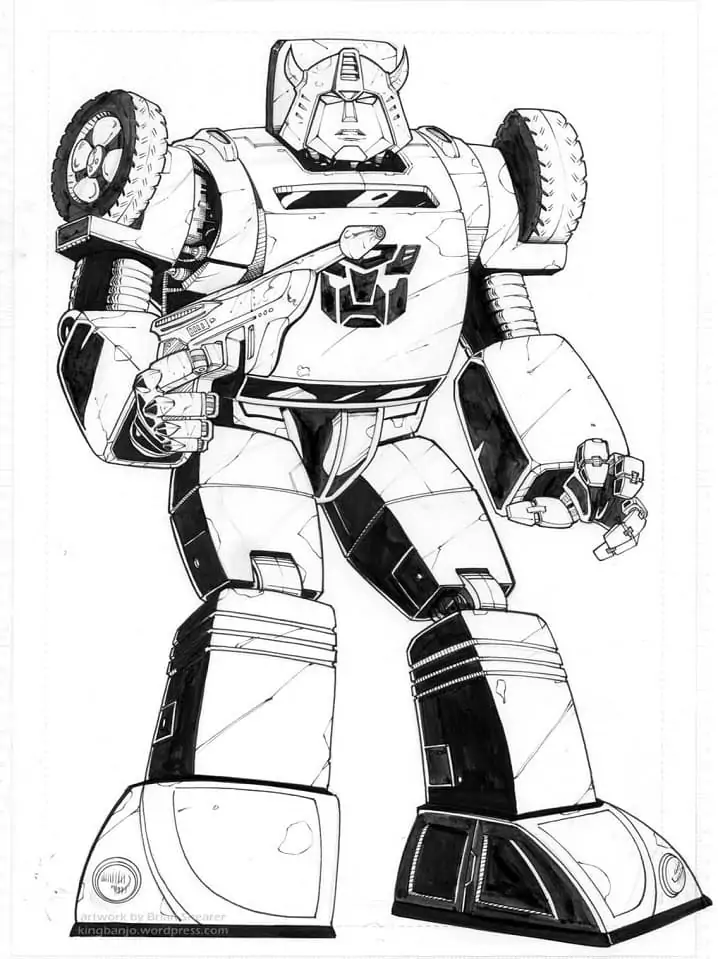 Autobot Robot coloring page
