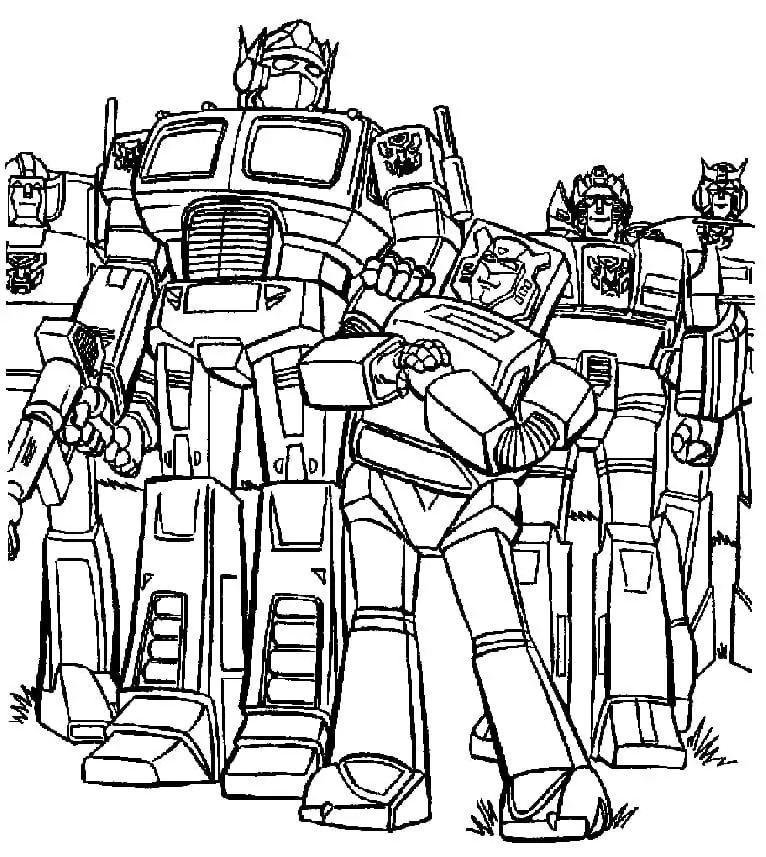 Autobots coloring page