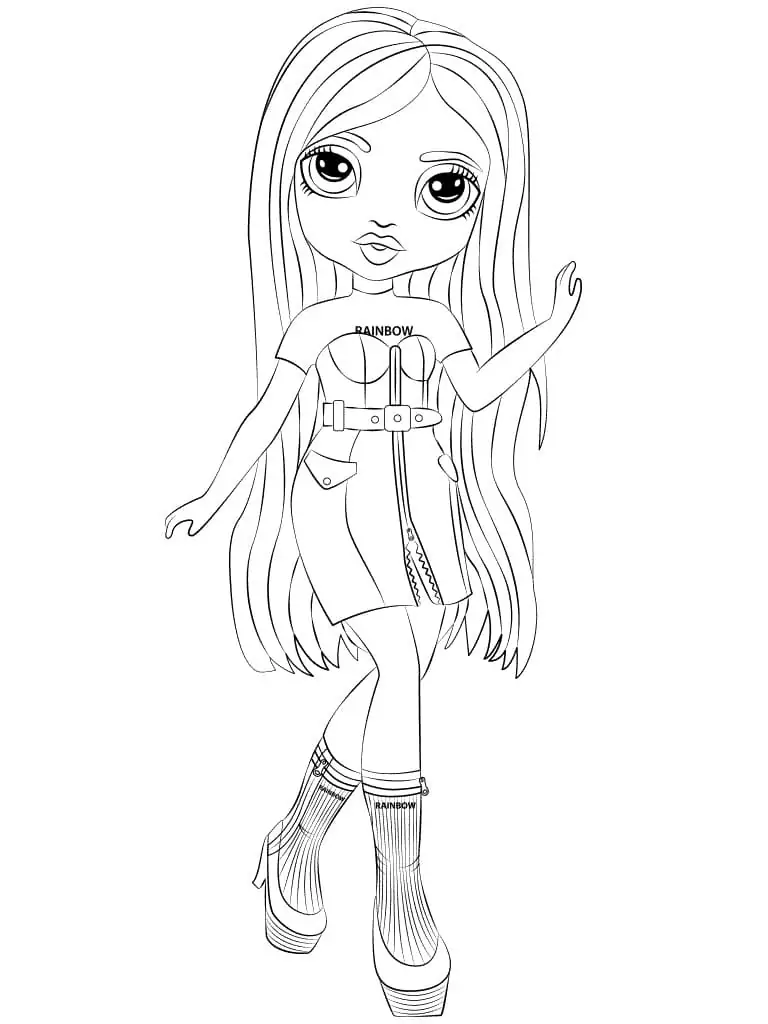 27+ Rainbow High Coloring Pages Bella