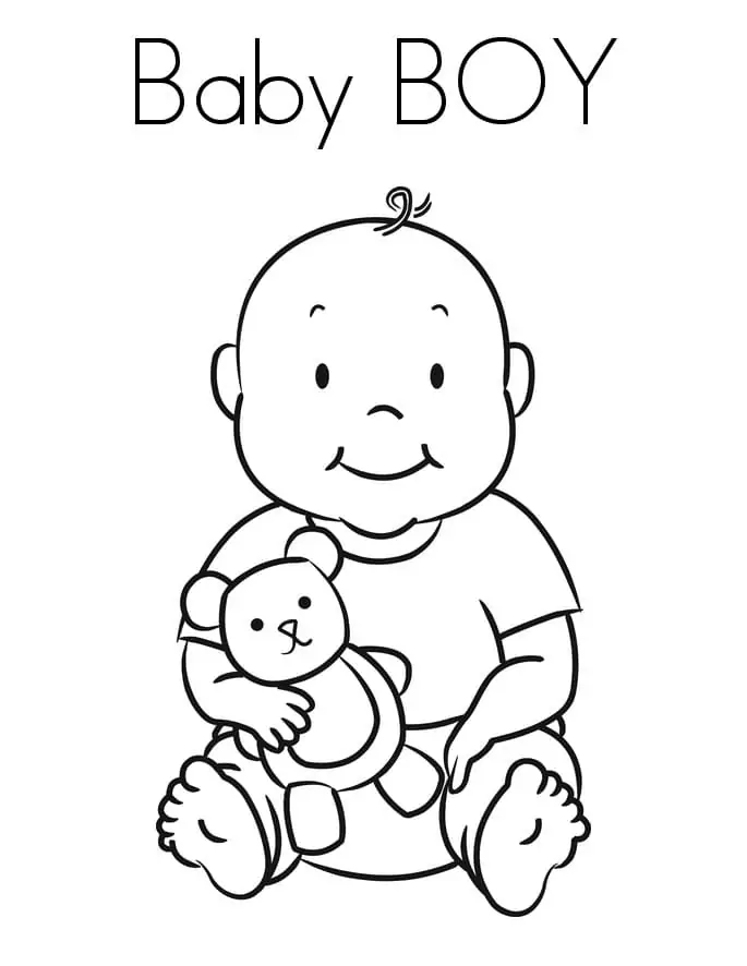 Baby Boy and Teddy