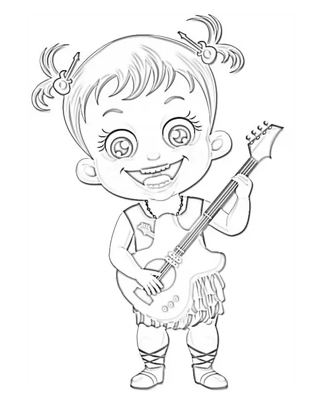 Baby Hazel Playing Guitar