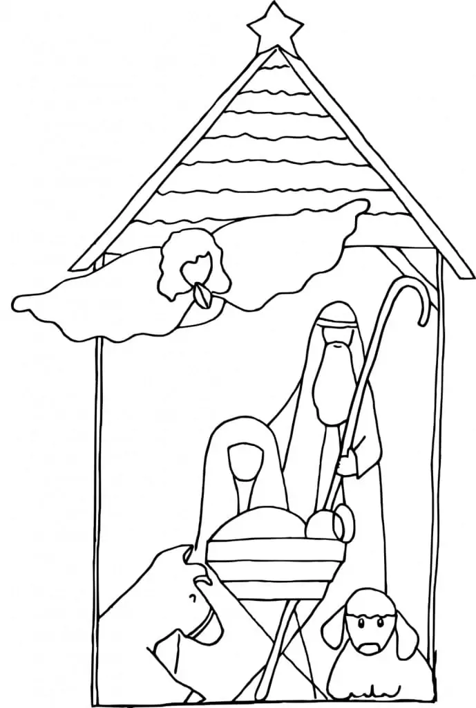 Baby Jesus Birth Scene