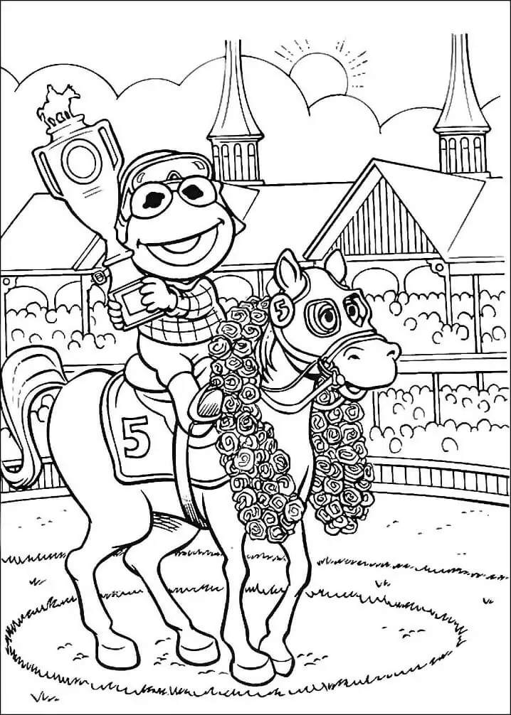 Baby Gonzo and Mount Rushmore National Coloring Page - Free Printable ...