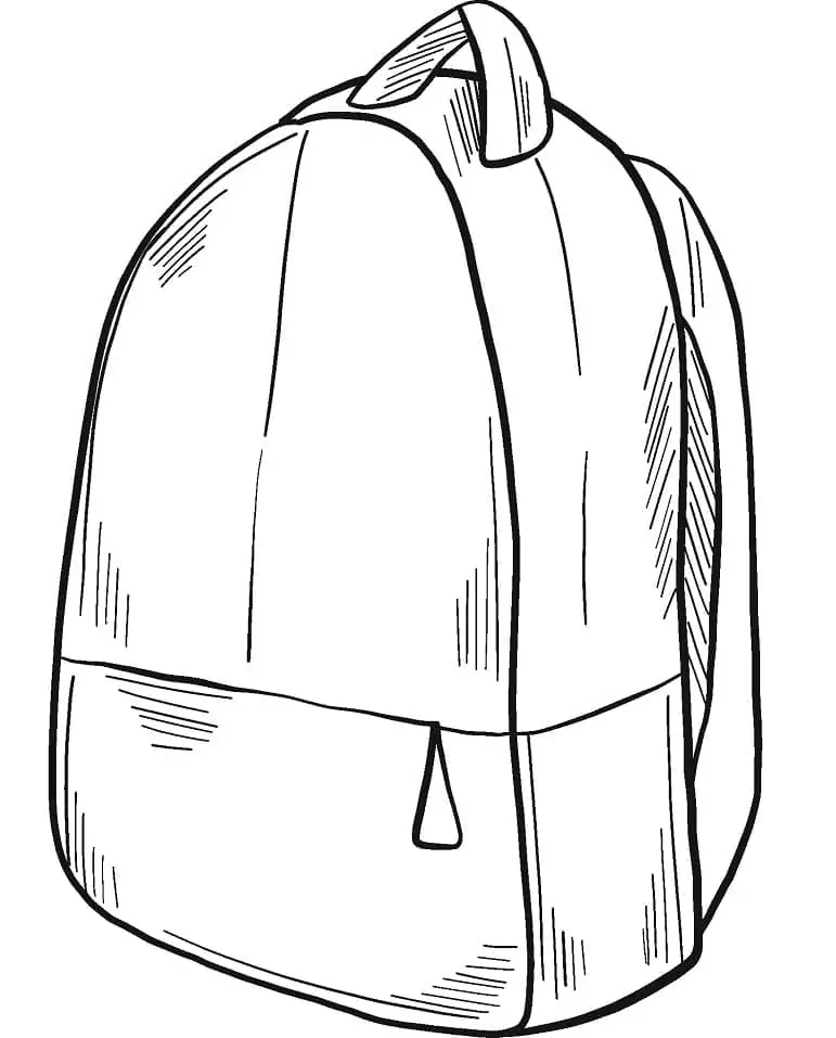 Free School Bag Coloring Page - Free Printable Coloring Pages for Kids