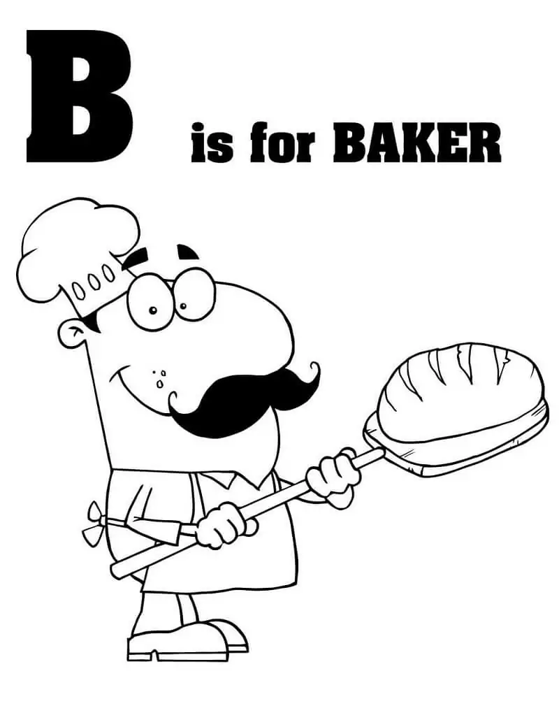 Bäcker Buchstabe B