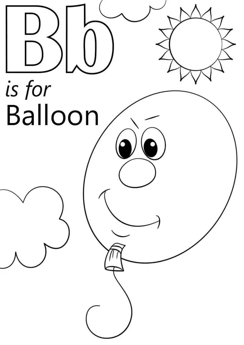 Ballon Buchstabe B 1