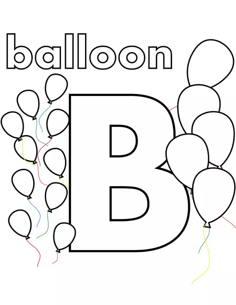 Ballonbuchstabe B