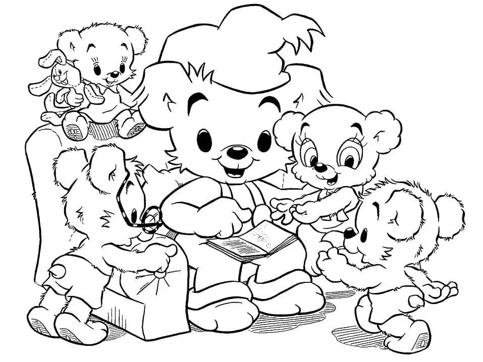 Printable Bamse Coloring Page - Free Printable Coloring Pages for Kids