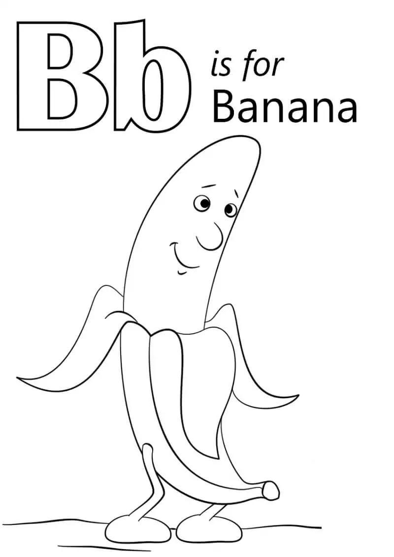 Banane Buchstabe B