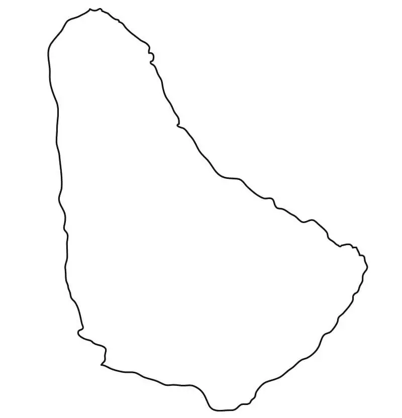 Barbados Map Outline