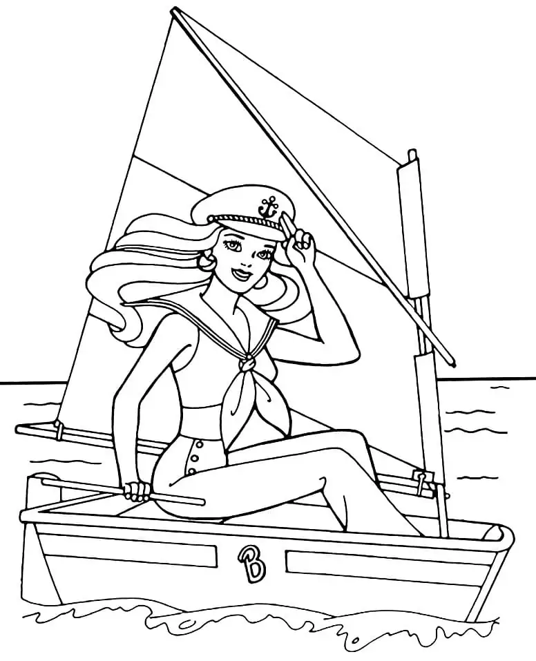 Barbie on Boat