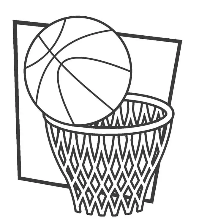 Basketball Ball to Color