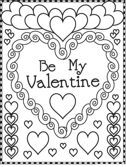 Be Mine Valentine Heart Card