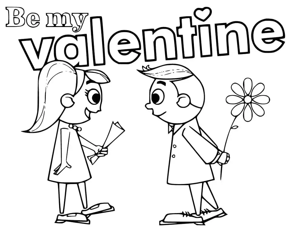 Be My Valentine to Print