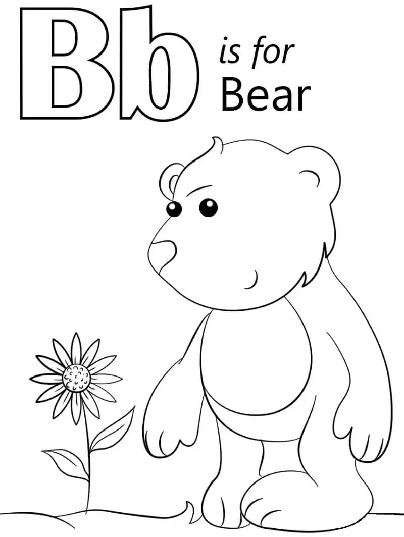 Bear Letter B