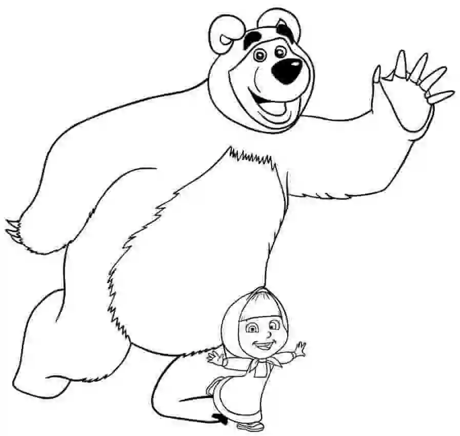 14+ Masha Coloring Pages