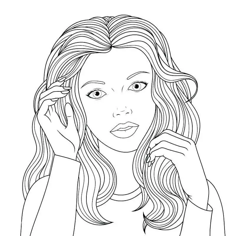 Teenage Girl - Coloring Pages