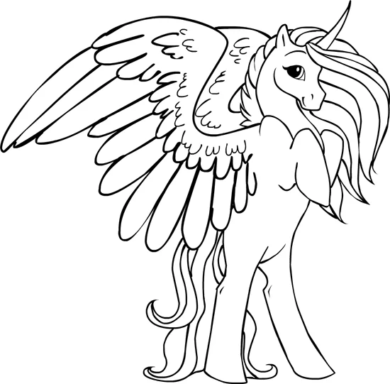 Beautiful Winged Unicorn