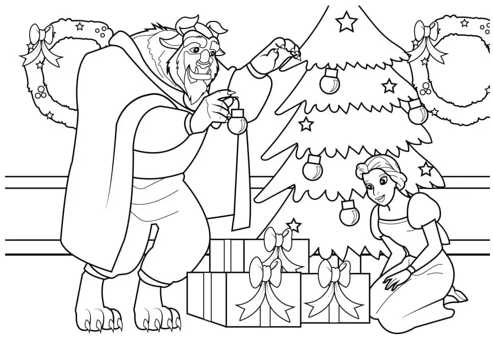 Beauty and the Beast Disney Christmas