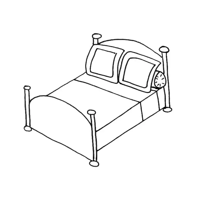 Bed 7 Coloring Page - Free Printable Coloring Pages for Kids