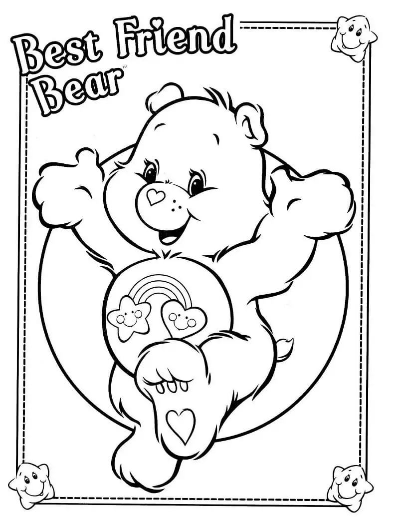 Care Bear Malvorlagen - Kostenlose druckbare Malvorlagen für Kinder