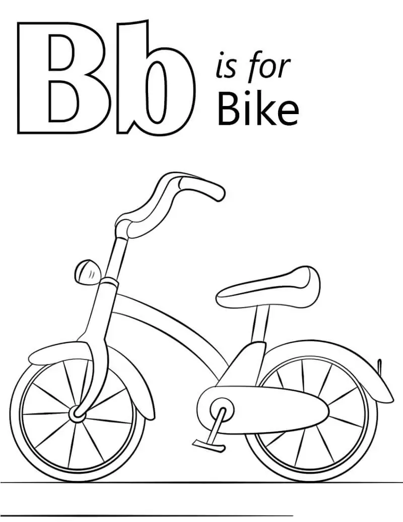 Bike Letter B