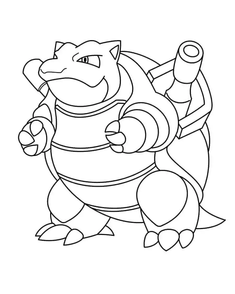 Blastoise 1 - Coloring Pages