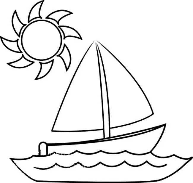 Boat and Sun