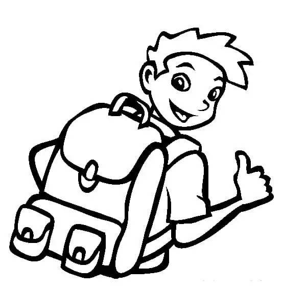 Boy With Backpack